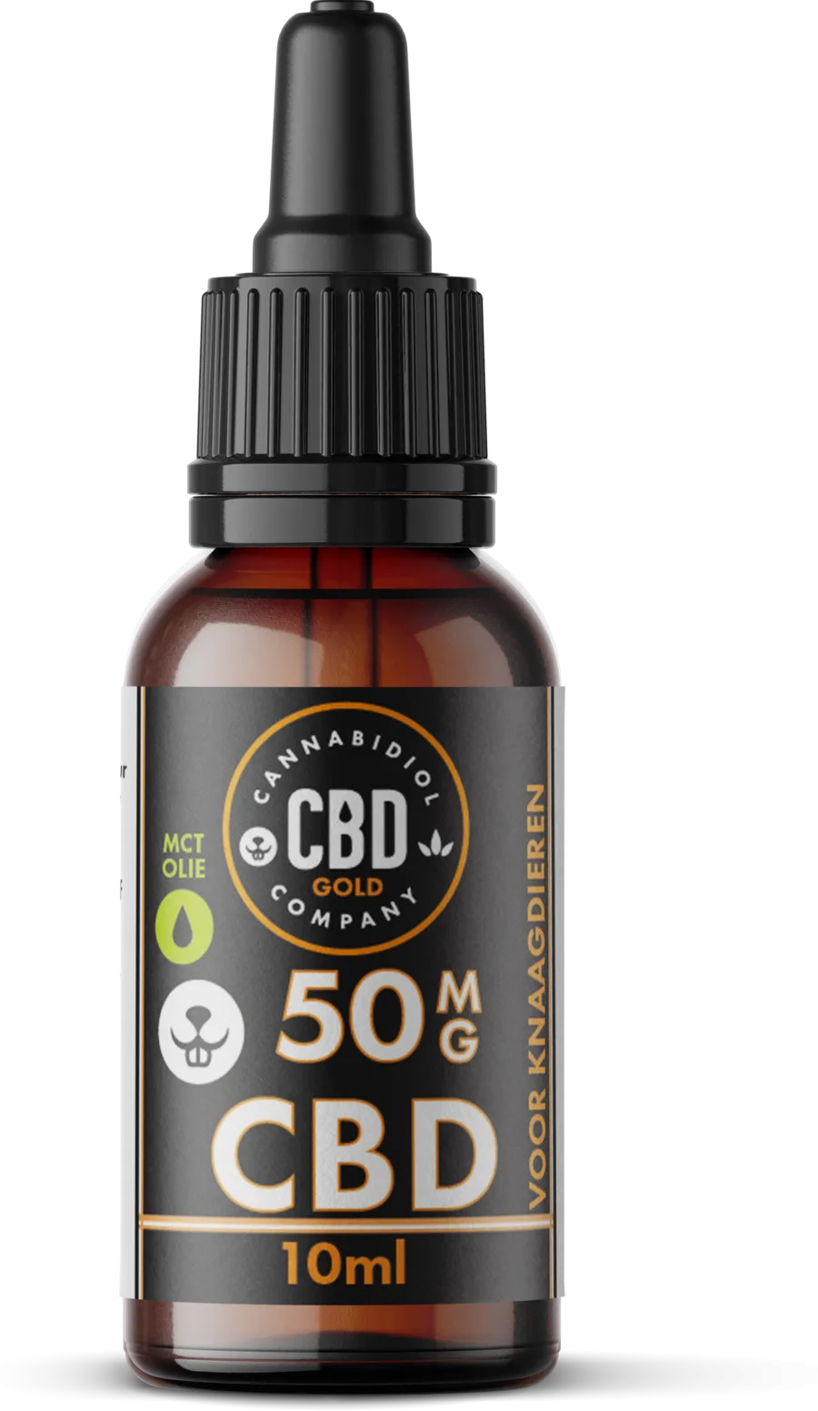 Cannabidiol Company MCT-olie CBD olie voor konijnen en knaagdieren, flesje 50 mg